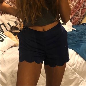 scalloped shorts